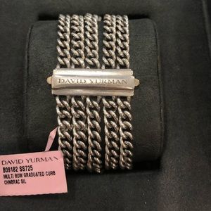 David Yurman Multirow Graduated Curb Bracelet